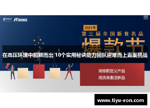 在高压环境中脱颖而出 10个实用秘诀助力团队迎难而上直面挑战