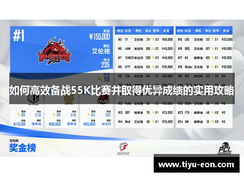 如何高效备战55K比赛并取得优异成绩的实用攻略