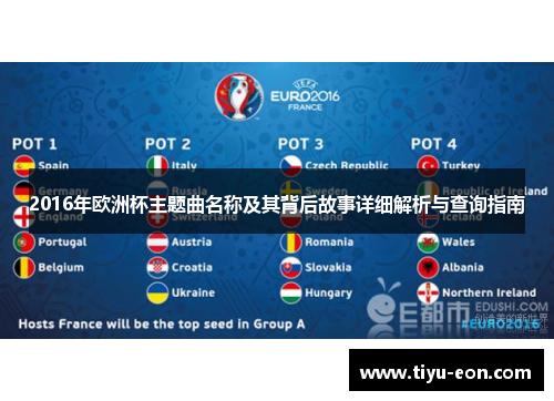 2016年欧洲杯主题曲名称及其背后故事详细解析与查询指南